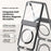 For Samsung Galaxy Z Flip7 5G Magnetic Case Hard PC + Acrylic Phone Cover with HD Rear Small Screen Protector - Black - 4