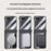 For Samsung Galaxy Z Flip7 5G Magnetic Case Hard PC + Acrylic Phone Cover with HD Rear Small Screen Protector - Black - 5