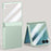 For Samsung Galaxy Z Flip7 5G Case Leather + PC Phone Cover HD Rear Small Screen Protector - Green - 2