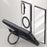 For Samsung Galaxy Z Fold7 5G Case Magnetic Case Kickstand Electroplated PC Phone Cover with Screen Protector - Black - 2