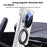 For vivo X Fold5 5G Magnetic Case Kickstand Electroplated PC Phone Cover with Screen Protector - Black - 7