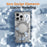 Glacier Series for iPhone 15 Pro Bumper Case Rotating Kickstand Metal Phone Cover Compatible with MagSafe - Silver - 3