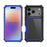 For iPhone 17 Pro Case Clear Detachable 2 in 1 Shockproof TPU + PC Phone Back Cover - Black  /  Blue - 2
