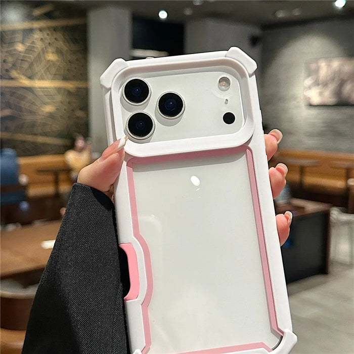 For iPhone 17 Pro Case Clear Detachable 2 in 1 Shockproof TPU + PC Phone Back Cover - Black  /  Blue - 5