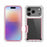 For iPhone 17 Pro Max Case Clear Detachable 2 in 1 Shockproof TPU + PC Phone Back Cover - Pink - 2