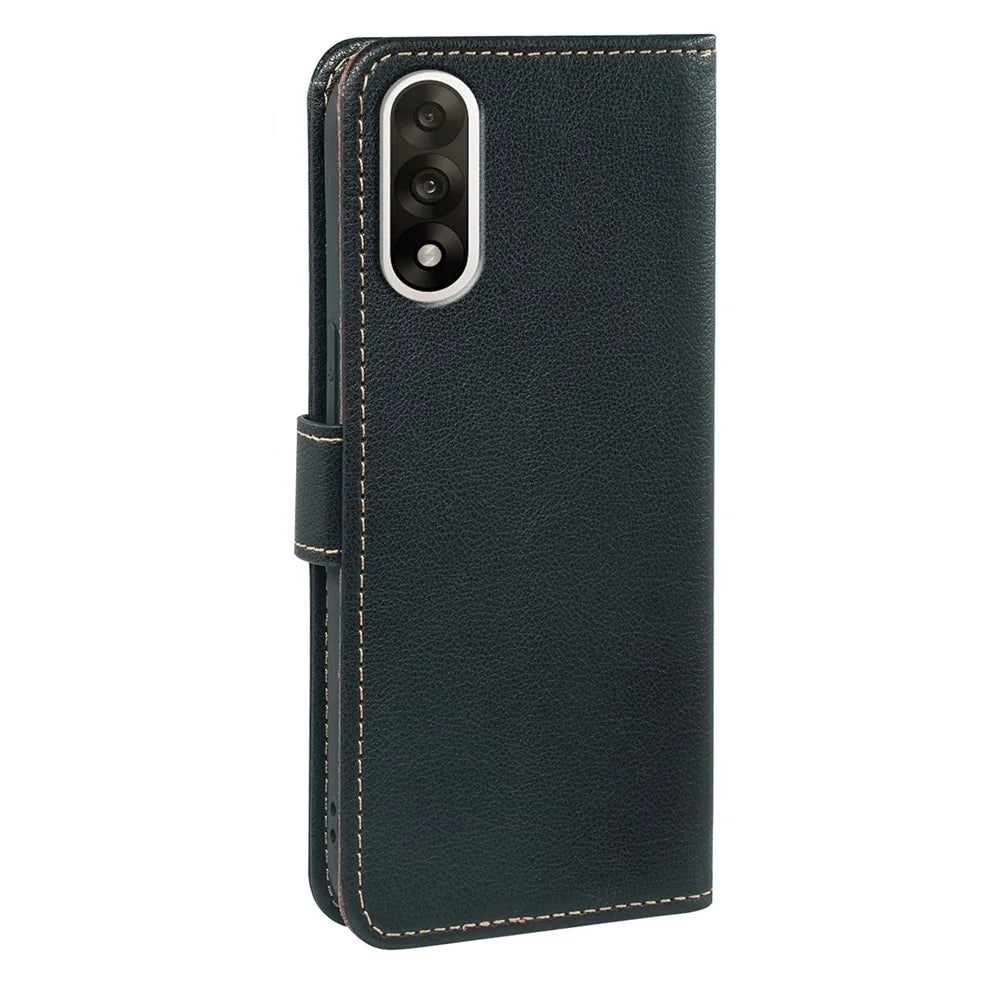 For OnePlus Ace 5 Ultra 5G / Nord 5 5G Case RFID Blocking Wallet Litchi Texture Leather Phone Cover Magnetic Clasp - Black - 7