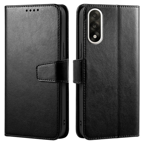 For OnePlus Ace 5 Ultra 5G / Nord 5 5G Case Stand Card Holder Wallet Leather Phone Cover - Black - 1
