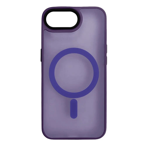 For iPhone 17e / 16e Case Compatible with MagSafe Skin-Touch PC + TPU Phone Cover - Dark Purple - 1