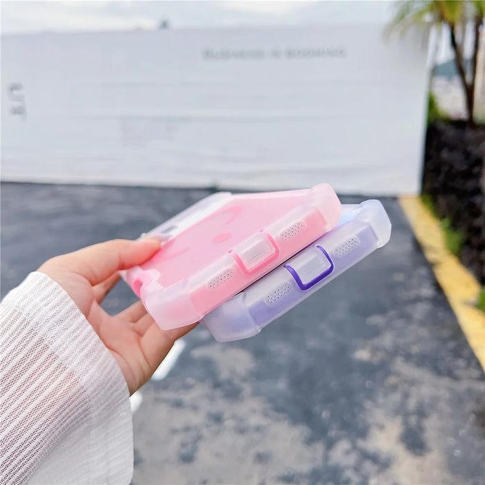 For iPhone 17 Pro Max Magnetic Case Chameleon Anti Drop TPU + PC Phone Cover - Transparent Pink - 4