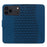 For iPhone 17 Pro Max Case Rhombus Pattern Leather Wallet Phone Cover with Wrist Strap - Blue - 5