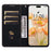 For iPhone 17 Pro Max Case Lines Pattern Wallet Leather Phone Cover with Strap - Black - 2