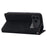 For iPhone 17 Pro Max Case Lines Pattern Wallet Leather Phone Cover with Strap - Black - 3