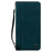 For iPhone Air Case Lines Pattern Wallet Leather Phone Cover with Strap - Green - 5