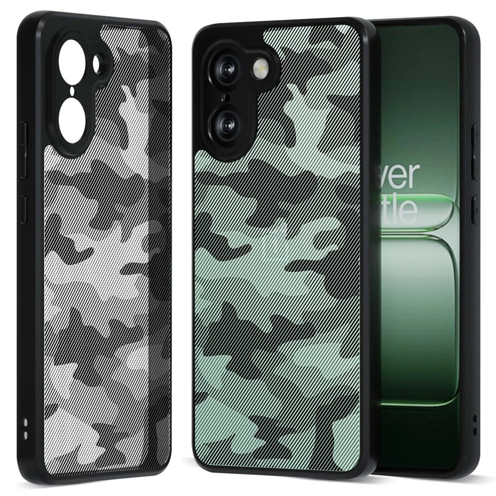 IBMRS For OnePlus Ace 5 Racing 5G Case Soft TPU Frame Hard PC Back Anti-Fall Phone Cover - Artistic Camouflage - 1