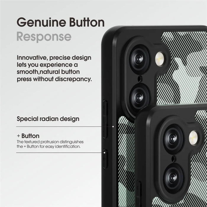 IBMRS For OnePlus Ace 5 Racing 5G Case Soft TPU Frame Hard PC Back Anti-Fall Phone Cover - Artistic Camouflage - 5