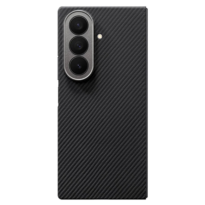 For Samsung Galaxy Z Fold7 5G Magnetic Case Precise Cutouts 600D Fine Texture Aramid Fiber Phone Cover with Metal Lens Frame - 2
