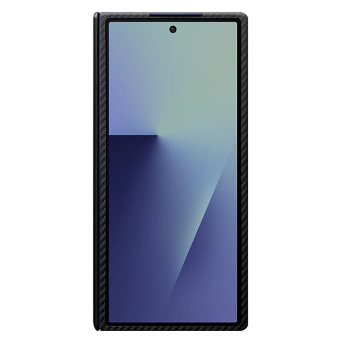 For Samsung Galaxy Z Fold7 5G Magnetic Case Precise Cutouts 600D Fine Texture Aramid Fiber Phone Cover with Metal Lens Frame - 3