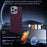For iPhone 16 Pro Case Compatible with MagSafe Carbon Fiber Texture Hard PC Phone Cover - Red - 2