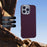For iPhone 16 Pro Case Compatible with MagSafe Carbon Fiber Texture Hard PC Phone Cover - Red - 3
