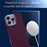 For iPhone 16 Pro Case Compatible with MagSafe Carbon Fiber Texture Hard PC Phone Cover - Red - 6