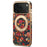 A22 For iPhone 17 Pro Max Case Compatible with MagSafe Kickstand Electroplated Floral Phone Cover - Purple - 1