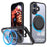 For iPhone 17 Case Compatible with MagSafe TPU + PC Kickstand Phone Cover - Black - 1