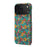For iPhone 17 Pro Max Case Pattern Printed PU Leather + PC Phone Cover - Blue - 2