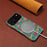 For iPhone 17 Pro Max Case Pattern Printed PU Leather + PC Phone Cover - Blue - 6