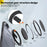 For iPhone Air Case Compatible with MagSafe TPU + PC Kickstand Phone Cover - Black - 6