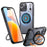For iPhone 17 Pro Case Compatible with MagSafe TPU + PC Kickstand Phone Cover - Black - 1