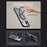 For iPhone 17 Pro Case Compatible with MagSafe TPU + PC Kickstand Phone Cover - Black - 4