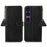 For Sony Xperia 1 VII Case RFID Blocking Genuine Cow Leather Phone Cover Litchi Texture - Black - 1