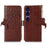 For Sony Xperia 1 VII Case RFID Blocking Genuine Cow Leather Phone Case Ostrich Texture - Coffee - 1