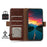 For Sony Xperia 1 VII Case RFID Blocking Genuine Cow Leather Phone Case Ostrich Texture - Coffee - 4