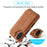 LC.IMEEKE For iPhone 17 Case Card Holder Stand Leather Phone Cover - Brown - 5