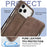LC.IMEEKE For iPhone 18 Pro / 17 Pro Case Card Holder Stand Leather Phone Cover - Coffee - 5