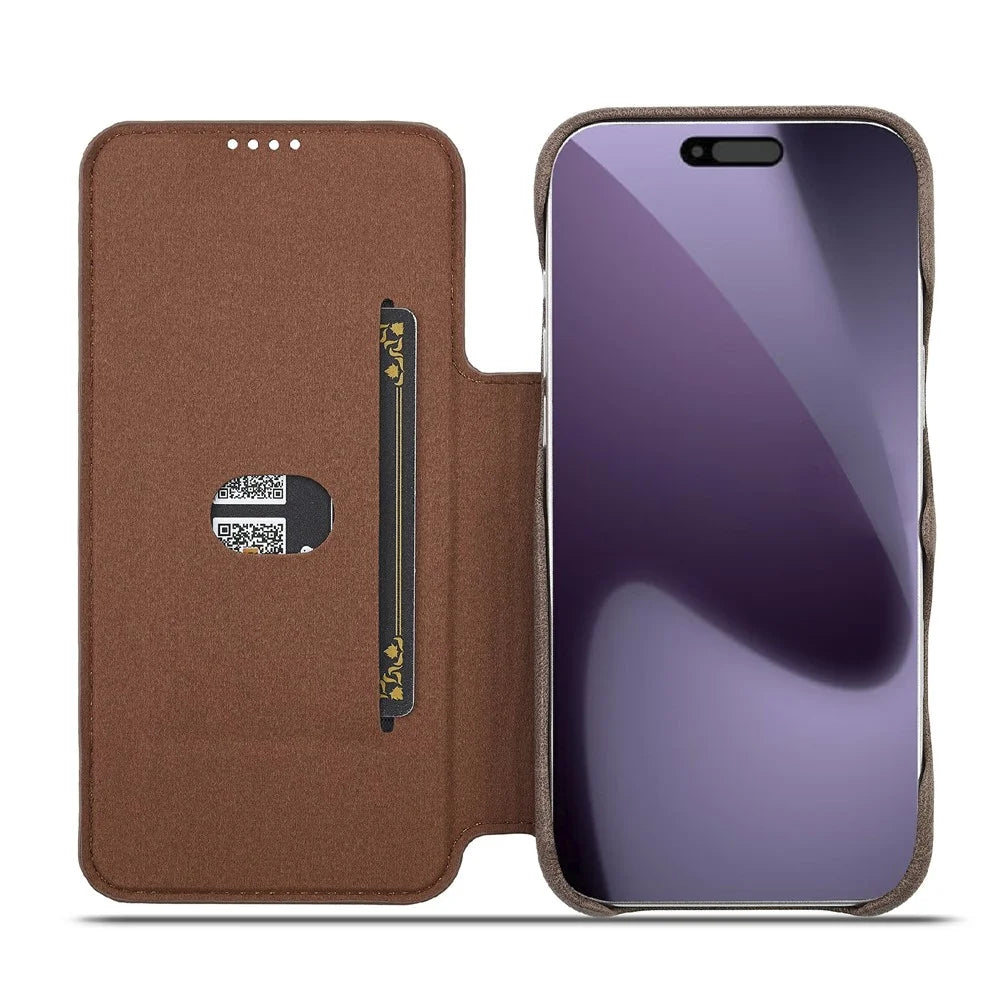 LC.IMEEKE For iPhone 18 Pro Max / 17 Pro Max Case Card Holder Stand Leather Phone Cover - Coffee - 2