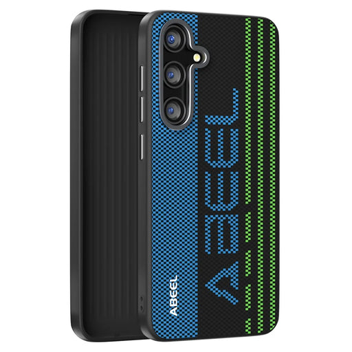 ABEEL For Samsung Galaxy S25 FE Magnetic Case Micro-Embossing 6D Printed PC TPU Aluminum Alloy Leather Phone Cover - Outstanding No. 1 - 2