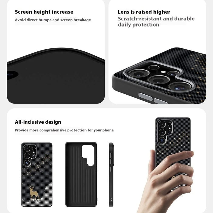 ABEEL For Samsung Galaxy S25 FE Magnetic Case Ultra Slim PC TPU Phone Back Cover - Deer - 3