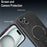 For iPhone 15 Case with Kickstand Carbon Fiber Texture PC + TPU Phone Cover - Black - 5