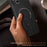For iPhone 15 Case with Kickstand Carbon Fiber Texture PC + TPU Phone Cover - Black - 6