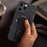 For iPhone 13 Pro Case with Kickstand Carbon Fiber Texture PC + TPU Phone Cover - Black - 6