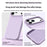 For iPhone 18 Pro Max / 17 Pro Max Case Soft Microfiber Lining Liquid Silicone + PC Phone Cover - Bean Purple - 3