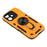 For iPhone 16 Plus Case with Kickstand Shockproof TPU + PC Phone Back Cover - Orange - 6