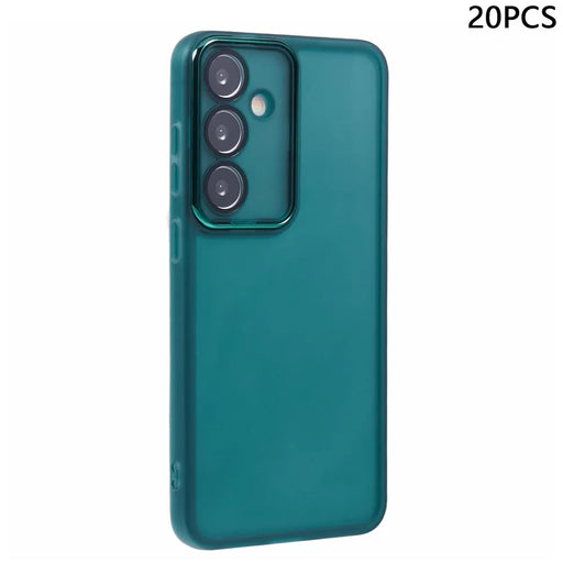 Bulk Purchasing 20Pcs For Samsung Galaxy A54 5G Case Electroplated Camera Frame TPU Phone Cover Precise Cutouts - Transparent Green - 1