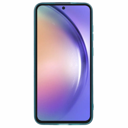 Bulk Purchasing 20Pcs For Samsung Galaxy A54 5G Case Electroplated Camera Frame TPU Phone Cover Precise Cutouts - Transparent Green - 2
