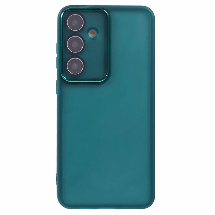Bulk Purchasing 20Pcs For Samsung Galaxy A15 4G / A15 5G Case Electroplated Camera Frame TPU Phone Cover Precise Cutouts - Transparent Green - 3