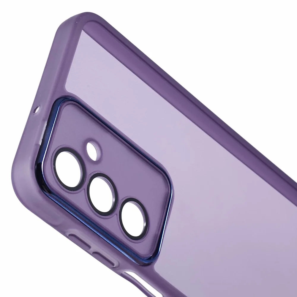 Bulk Purchasing 20Pcs For Samsung Galaxy A16 5G / A16 4G Case Electroplated Camera Frame TPU Phone Cover Precise Cutouts - Transparent Purple - 5