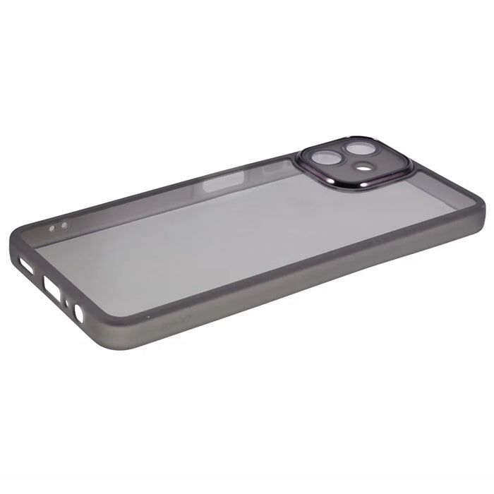 Bulk Purchasing 20Pcs For Samsung Galaxy A06 4G Case Electroplated Camera Frame TPU Phone Cover Precise Cutouts - Transparent Black - 4