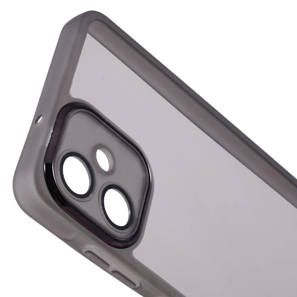 Bulk Purchasing 20Pcs For Samsung Galaxy A06 4G Case Electroplated Camera Frame TPU Phone Cover Precise Cutouts - Transparent Black - 5